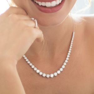 New touchstone crystal everlasting necklace.